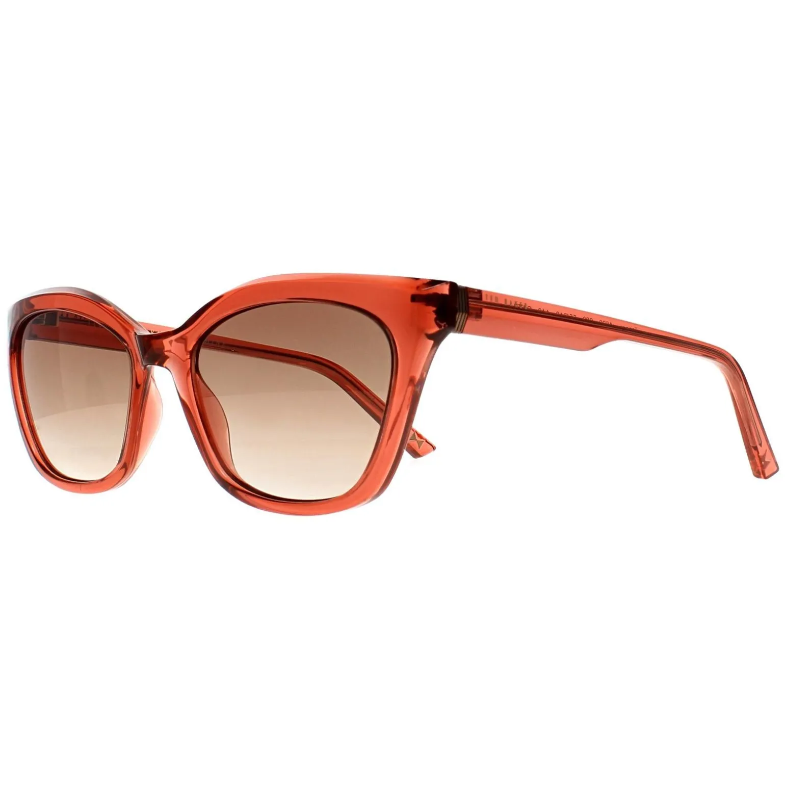 Ted Baker Sunglasses TB1639 Tanner 220 Transparent Candy Cane Red Brow