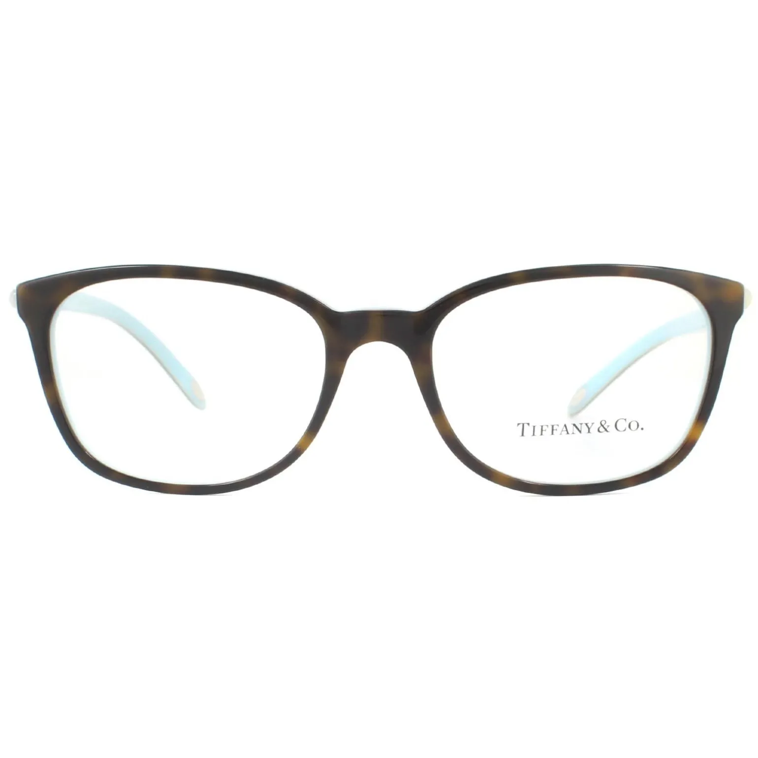 Tiffany Glasses Frames TF2109HB 8134 Havana on Tiffany Blue Women