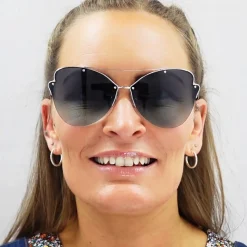 Tiffany Sunglasses 3063 60074L Black Blue Gradient