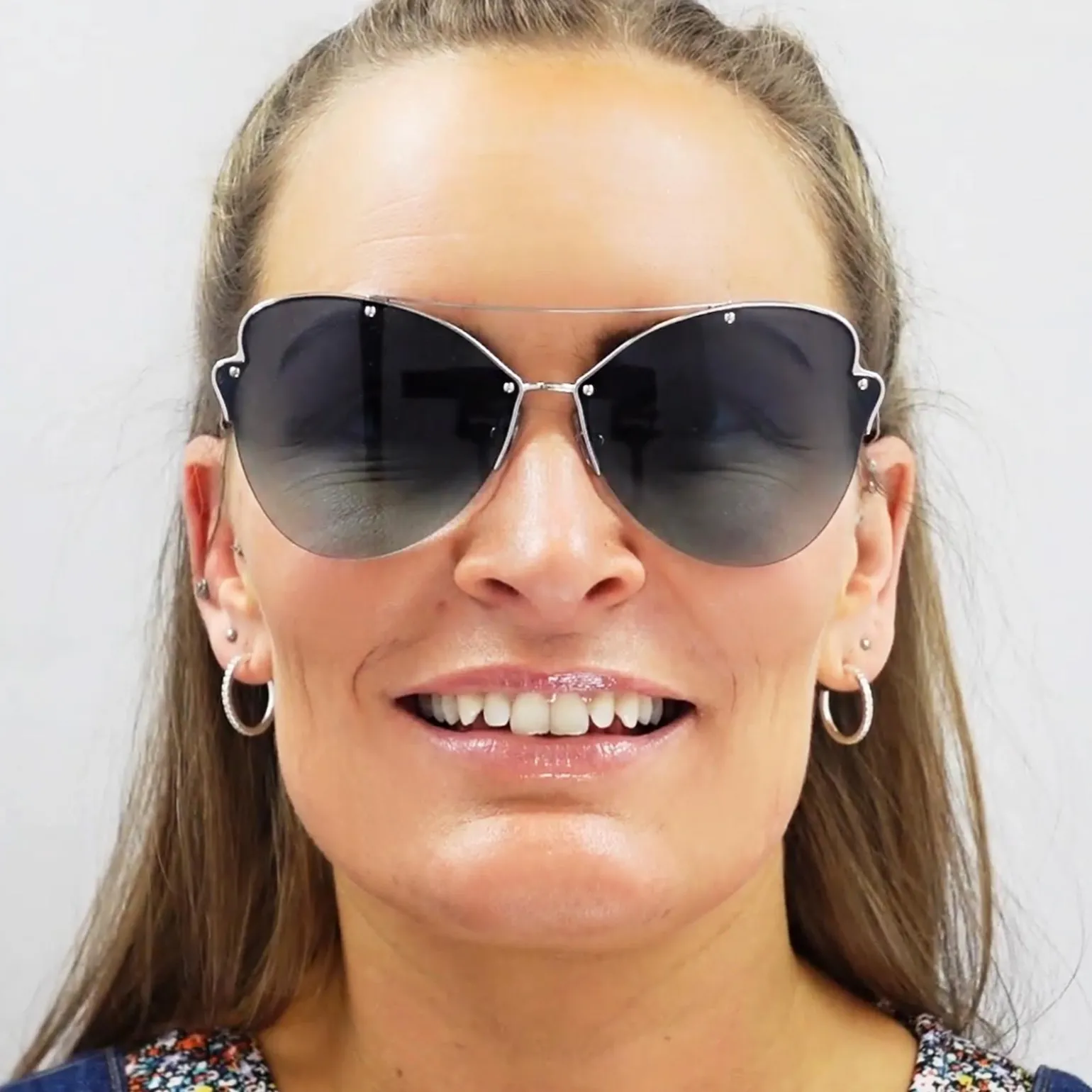 Tiffany Sunglasses 3063 60074L Black Blue Gradient