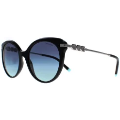 Tiffany Sunglasses TF4189 80019S Black Azure Gradient Blue