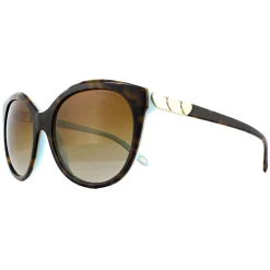 Tiffany Sunglasses TF4133 8134T3 Havana Blue Brown Gradient Polarized