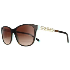 Tiffany Sunglasses TF4174B 81343B Havana On Tiffany Blue Brown Gradien
