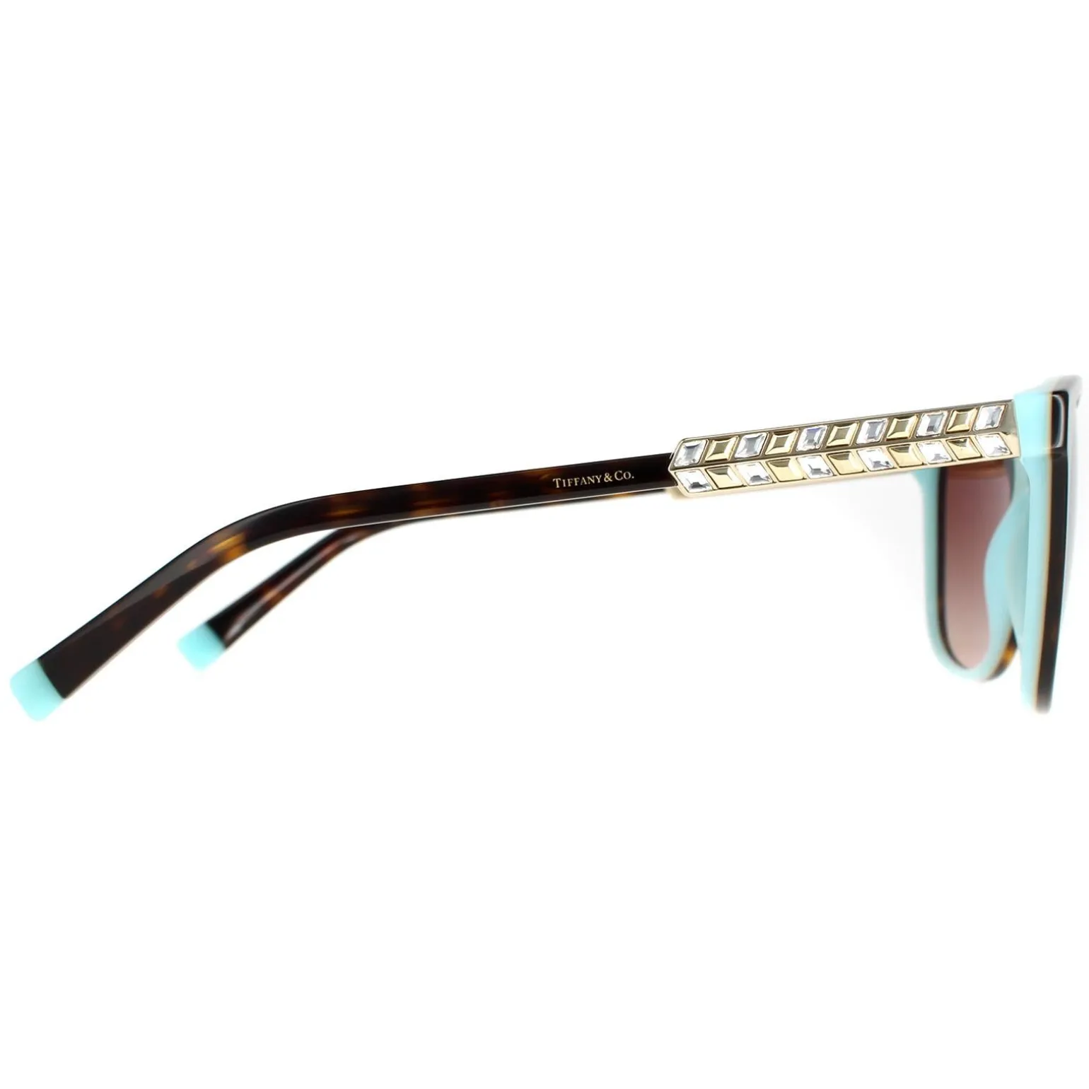 Tiffany Sunglasses TF4174B 81343B Havana On Tiffany Blue Brown Gradien