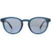 Timberland Sunglasses TB9128 91D Matte Blue Blue Grey Polarized