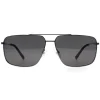 Timberland Sunglasses TB9292 06D Shiny Dark Nickeltin Smoke Polarized