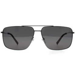 Timberland Sunglasses TB9292 06D Shiny Dark Nickeltin Smoke Polarized