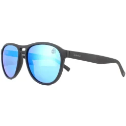 Timberland Sunglasses TB9140 02H Matte Black Blue Polarised