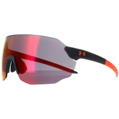 Under Armour Sunglasses Halftime 2M8 Matte Grey Orange Ruby Red Mirror