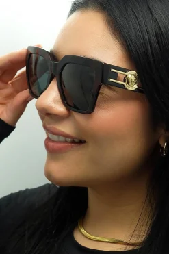 Versace Sunglasses VE4458 542987 Dark Havana Dark Grey