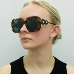 Versace Sunglasses VE4434 511987 Light Havana Dark Grey