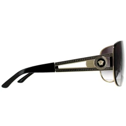 Versace Sunglasses VE2166 12528G Pale Gold Grey Gradient