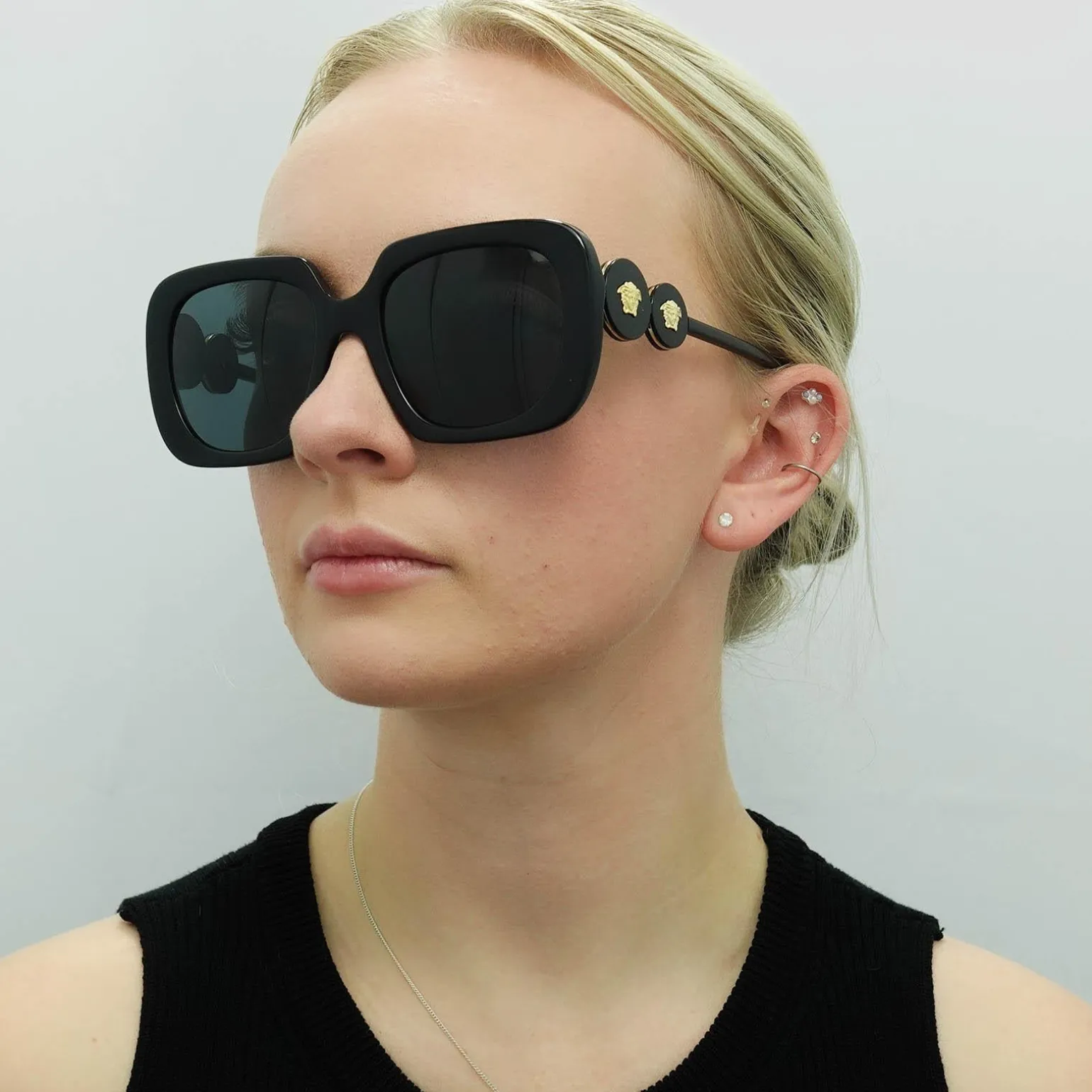 Versace Sunglasses VE4434 GB1/87 Black Dark Grey