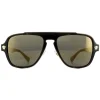 Versace Sunglasses VE2199 12524T Dark Havana Dark Grey Mirror Gold