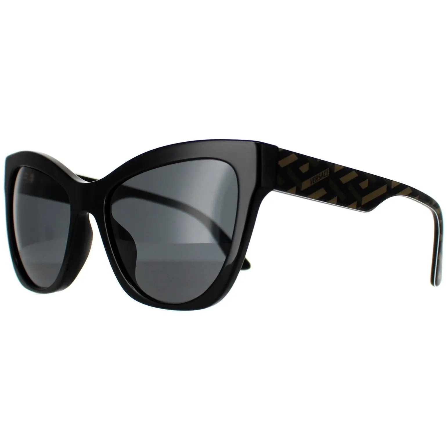 Versace Sunglasses VE4417U 535887 Black Pattern Dark Grey