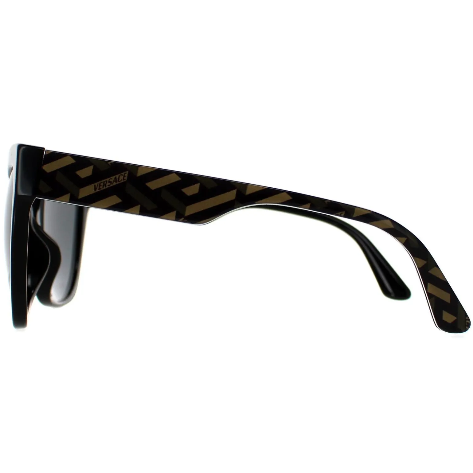Versace Sunglasses VE4417U 535887 Black Pattern Dark Grey