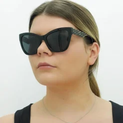 Versace Sunglasses VE4417U 535887 Black Pattern Dark Grey