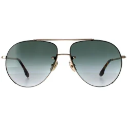 Victoria Beckham Sunglasses VB213S 700 Gold Green Gradient