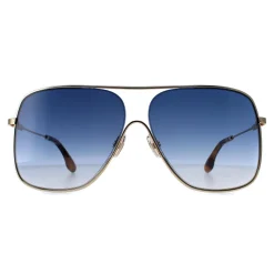 Victoria Beckham Sunglasses VB132S 706 Gold Teal Blue Gradient
