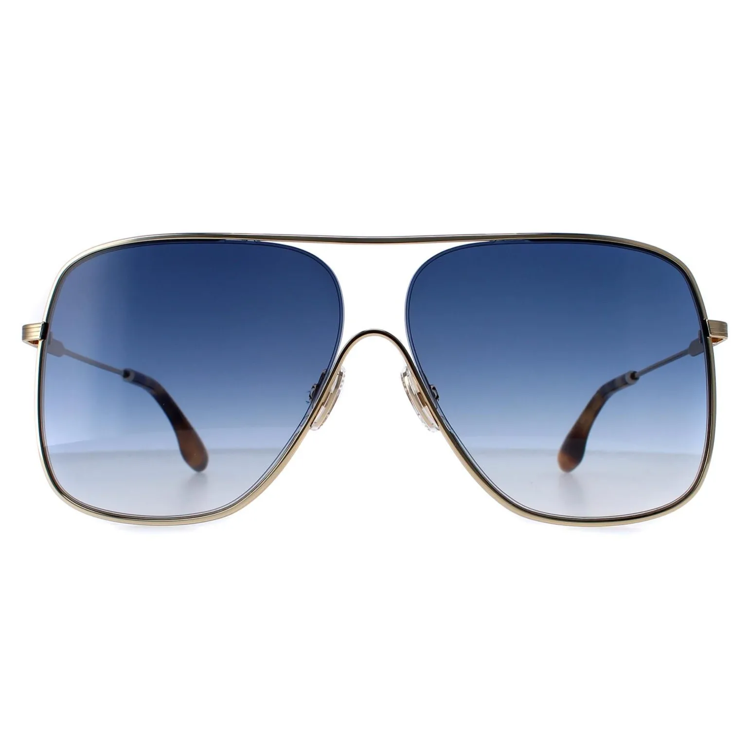 Victoria Beckham Sunglasses VB132S 706 Gold Teal Blue Gradient