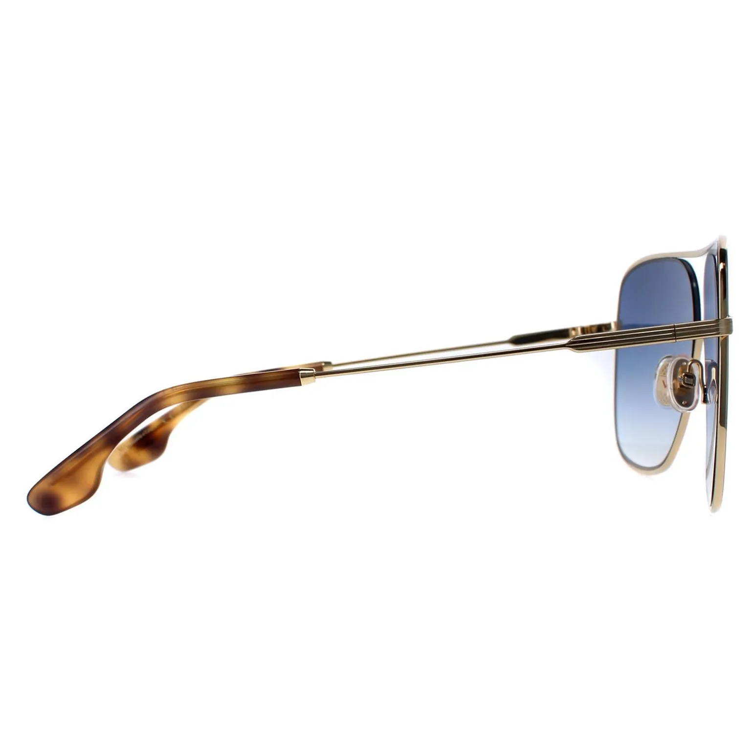 Victoria Beckham Sunglasses VB132S 706 Gold Teal Blue Gradient